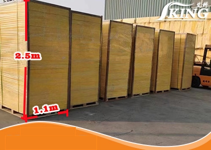 100mm Glass Wool Board Pallet Package for the Republic of Korea