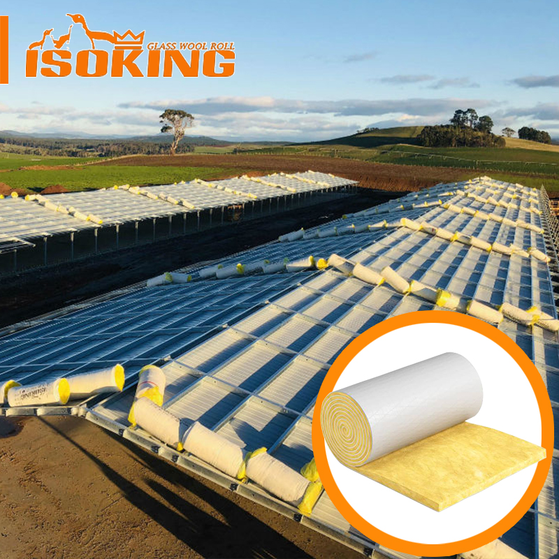 Fiberglass Wool Insulation With White Vapor Barrier